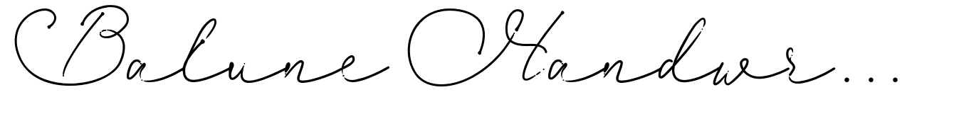 Balune Handwrite